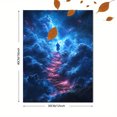 thumbnail image 3 of Qisvanset 12x16 Inch Heaven Stairway Canvas Wall Art, Cloud Abstract Jesus Modern Religious Wall Decor, 3 of 8