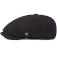 thumbnail image 3 of Men's Cotton Flat Cap - Gatsby Cabbie Hats, Adjustable for Winter Driving, 3 of 5