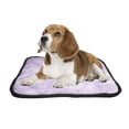 thumbnail image 2 of PKQWTM Purple marbleed texture Pet Dog Cat Bed Pee Pads Mat Cushion Potty Dogs Blankets Crate Bed Kennel 20x24 inch, 2 of 3