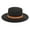 Black, variant on Hats Adults Unisex Retro Western Cowboy Riding Leather Belt Wide Cap Straw Hat