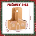 thumbnail image 5 of Billuyoard 5 portavasos de jengibre para hacer tú mismo, caja de regalo de casita de jengibre, pequeñas cajas para bebidas navideñas con asa. Kits de decoración para fiestas, 5 of 5
