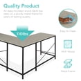 thumbnail image 5 of Best Choice Products L-Shaped Computer Corner Desk, Study Workstation w/ 5-Tier Open Storage Bookshelf - Gray/Black, 5 of 7