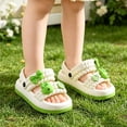 thumbnail image 4 of Uobin Toddler Slide Sandals Boys Girls Adjustable Strap Slippers Kids Non- Open Toe Sandals Shower Bathroom Beach Pool Shoes, 4 of 4