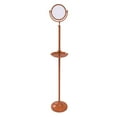 thumbnail image 3 of Floor Standing Make-Up Mirror 8-in Diameter with 3X Magnification and Shaving Tray in Venetian Bronze, 3 of 10