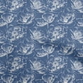thumbnail image 1 of oneOone Polyester Spandex Royal Blue Fabric Floral Dress Material Fabric Print Fabric By The Yard 56 Inch Wide, 1 of 4