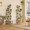 thumbnail image 3 of Support pour Plantes d'Intérieur avec Lumières de Croissance, Étagère Roulante en Métal à 6 Niveaux pour Plusieurs Plantes, Présentoir Demi-Lune, 3 of 6