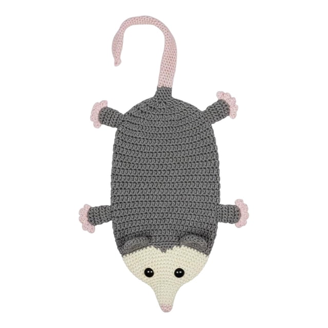 Soporte para bolsos de zarigüeyas, soporte para bolsos de punto, regalos, versátil, ahorra espacio, crochet Los ojos se abren