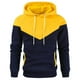 thumbnail image 1 of Sudadera con capucha Colorblock para hombre, deportiva, informal, con capucha, manga larga, Tops, 1 of 3