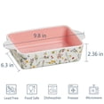 thumbnail image 4 of Contenpo Ceramic Baking Dish 9X6 Inch - Oven Safe Brownie Pan & Casserole Dish, Lasagna Pan, Unique Artisan Design Bakeware, 4 of 8
