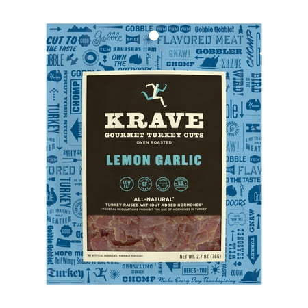 Krave, Turkey Jerky Lemon Garlic, 2.7 Oz