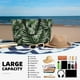 thumbnail image 5 of Fotbe Tropical Palm Leaves1 Bolsa de Viaje para Playa - Resistente al Agua, Bolsa Tote de Gran Capacidad y Ligera con 7 Bolsillos para Mujeres y Hombres, 5 of 7