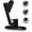 Matte Black, variant on Single Handle Bathroom Faucet, 1080° Swivel Rotatable Faucet with 6'' Deck Plate, Short Bath Sink Faucets for Kitchen Rv Bath Lavatory Sink 1 or 3 Hole, Chrome