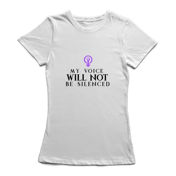 Ma voix ne sera pas réduite au silence Citation T-shirt femme