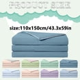 thumbnail image 3 of 150x200cm Solid Color Dark Blue Summer Quilt by Dusknt Soft Lightweight Breathable Reversible Bed Comforter for Hot Sleepers Machine Washable Bedding, 3 of 6