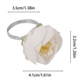 thumbnail image 3 of QIPOPIQ Chrysanthemum Charm Napkin Rings | Perfect for Weddings, Banquets, Birthdays, Mother's Day and Easter, 3 of 6