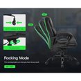 thumbnail image 4 of 400 Pounds of Wide Seat Desk Furniture PU Leather Computer Chair Pc Room Chair Gamer Chairs Mobile Design Armchair Gaming Office My Lux Decor Round, 4 of 6