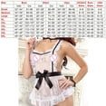 thumbnail image 3 of Lencería de mujer Encaje Sirvienta Disfraces de mucama Ropa de dormir Ropa interior de liga GeweYeeli FS5969-00, 3 of 7