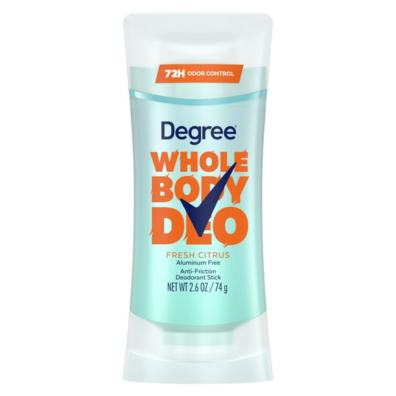 Degree Women Whole Body Deodorant Stick for Women Fresh Citrus Scent Aluminum Free, 2.6 oz