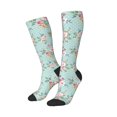thumbnail image 2 of Bingfone Compression Socks For Women And Men Long Socks For Running Athletic Cycling Nurse-Vintage Floral, 2 of 9