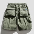 thumbnail image 3 of Work Pants Men's Cargo Shorts Multi Pockets Relaxed Summer Beach Shorts Pants Cargo Shorts for Men Army Green XL, 3 of 3