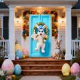 thumbnail image 2 of SIfdSeng Rideau de Porte Lapin de Pâques Suspendu pour la Maison Intérieur Extérieur Fête Festive, 2 of 6