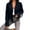 *Black, variant on Women's Lapel Collar Fringe Tassel Cropped Suede Jacket,Long Sleeve Open Front Western Cowboy Style Outerwear White,Women's Plus L