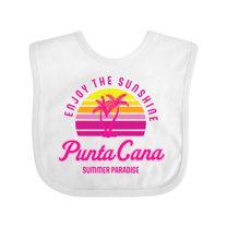 Inktastic Enjoy the Sunshine Punta Cana Summer Paradise Boys or Girls Baby Bib