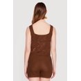 thumbnail image 4 of Women's Crochet Scalloped Hem Square Neck Button Front Vest, 4 of 4