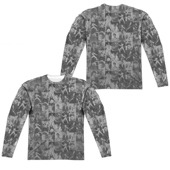 Elvis Presley - Tcb Crowd (Front/Back Print) - Regular Fit Long Sleeve Shirt - Small