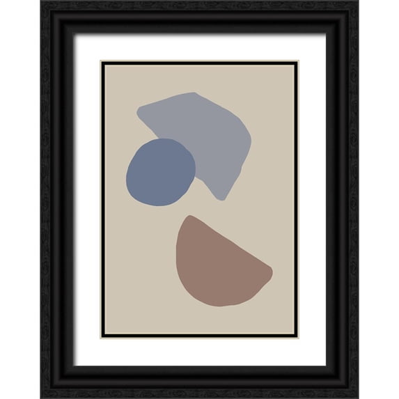 Artographie Studio 24x32 Black Ornate Wood Framed with Double Matting Museum Art Print Titled - Organic Shapes 04