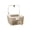 White, variant on PrimeGo Desktop Trash Can Transparent Water Ripple Trash Bin with Press Lid Office Wastebasket for Home Bedroom Kitchen Table