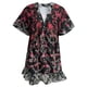 thumbnail image 4 of Vestido de Manga Corta para las Mujeres Sexy Boho Impresión de Bolsillo Vestido con Cuello en V, Vestido de Verano para las Mujeres, 4 of 5
