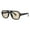 Matte Black (Beige), variant on Retro Fashion Sunglasses Square Pilot Flat Top Keyhole Bridge UV400 Black, Blue