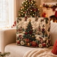 thumbnail image 5 of Christmas Quilted Tote Bag, Holiday Shoulder Tote Bag, Portable Shoulder Handbag, Versatile Daily Bag, Best Women Holiday Gift, 5 of 5