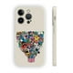 thumbnail image 1 of Destaca del resto: Funda para iPhone plateada con arcoíris de doble capa mate con estampado gráfico divertido para iPhone 15 Pro Max 14 13 12 Pro 11, 1 of 4