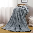 thumbnail image 1 of Off Promotions! Go Plush Soft Throw Blanket (Blue-Gray) 70*100Cm Single-Layer Velvet Solid Color Blanket, Bedding Comforter Sets Clearance, 1 of 7