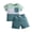 Blue, variant on Toddler Infant Baby Boy Clothes Short Sleeve Contrast Color Tops and Shorts Casual Summer Outfits Set Blue 9-12 Months