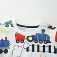thumbnail image 5 of Kiijoy Boys T Shirt Cartoon Train Print Short Sleeve T-Shirt Kids Casual Tee Shirt, 5 of 5