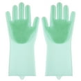 thumbnail image 1 of Silicone Gloves Dish Cleaning Gloves Dish Gloves Dishwashing Gloves Cleaning Gloves Silicone Gloves With Bristles Waterproof Splashproof Oil Proof Soft Elastic Kitchen Dishwashing, 1 of 2