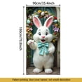 thumbnail image 3 of Qocolhg Outdoor Easter Decor Party Theme Decorations Front Door Cover Easter Decoration Easter Decorations Outdoor Easter Decorations for Home, 35.4x70.8 inch, O, 3 of 9