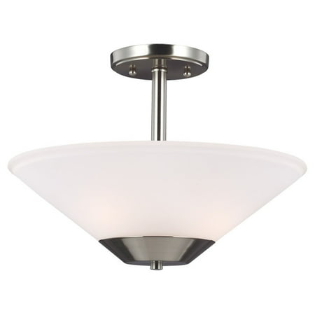 Sea Gull Lighting Ashburne 7711202 2-Light Semi-Flush Convertible Pendant