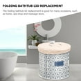 thumbnail image 2 of 1Set Simple Design Beige Plastic Foldable Bath Cover for Soaking Spa Shop Adults, 2 of 8