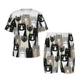 thumbnail image 1 of KLL Ensemble de Pyjama à Manches Courtes pour Enfants avec Imprimé de Chats, Ensemble de Pyjama Doux pour Garçons et Filles-4TG, 1 of 6