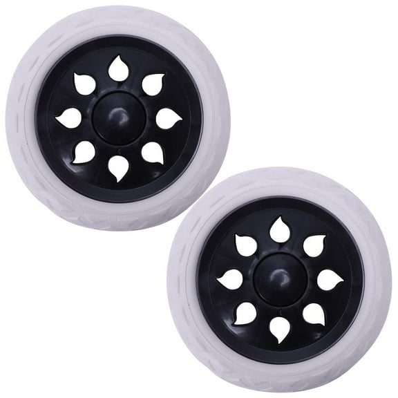 4 pcs Hot Wheel Design trolley luggage travelers cartwheels 15.8 x 3.4 cm - Black & White