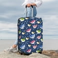thumbnail image 3 of Lsque Colorful Cartoon Shark Printed Luggage Cover, Travel Luggage Protector,Scratch and Dirt Resistant, Fits 18-32 Inch Luggage - Small, 3 of 9