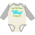 thumbnail image 3 of Inktastic My Sister Loves Me- Cute Narwhal Boys or Girls Long Sleeve Baby Bodysuit, 3 of 5