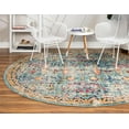 thumbnail image 3 of Rugs.com El Paso Collection Rug – 8 Ft Round Blue Medium Rug Perfect For Kitchens, Dining Rooms, 3 of 8