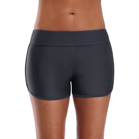 Charmo Bas de Maillot de Bain pour Femmes, Contrôle du Ventre, Shorts de Natation, Shorts de Bain Unis