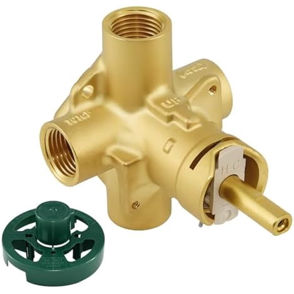 2510 Shower Valve Compatible with Mo-en PosiTemp Pressure Balancing Brass Tub Shower Valve with 1/2 Inch IPS Connections 4-Port Design with 1222 Cartridge$$Tools & Hardware Other