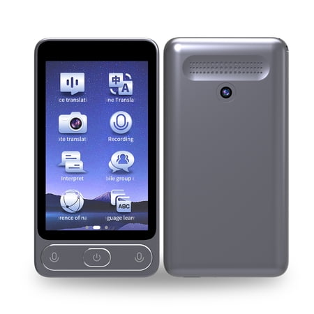 BIMZUC Portable Language Translator Device, 142 Languages, 3.97 inches / 10.08 cm Touchscreen, Offline Voice & Photo Translation, Black
